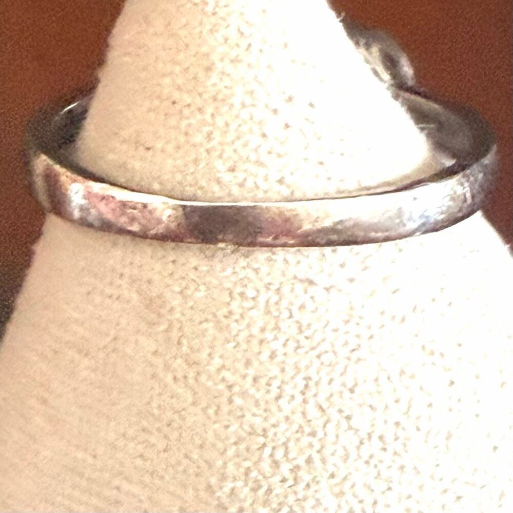 Sterling Silver Infinity Ring With Clear Accent S… - image 2